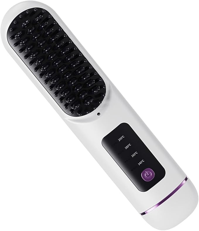 Cepillo Alisador Inalámbrico - 9 Niveles | BrilloVital | Negro
