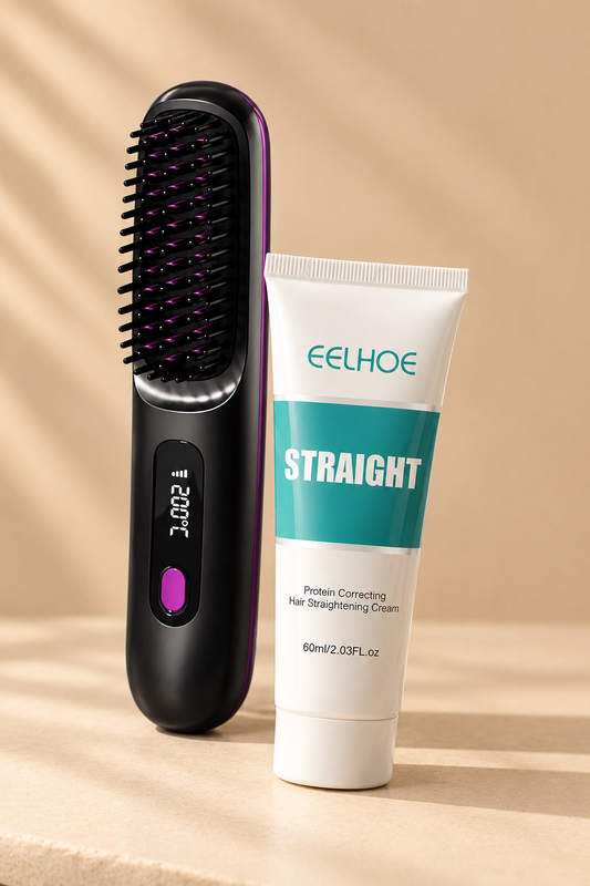 Pack Alisado Perfecto — Crema Alisadora + Cepillo Alisador